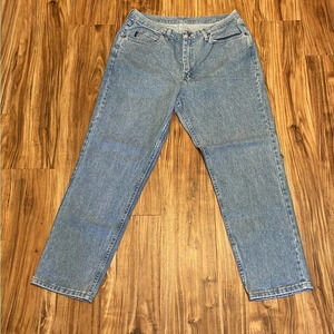 Chic Women’s jeans 18 straight leg highrise  mom vintage 90s y2k blue pants
